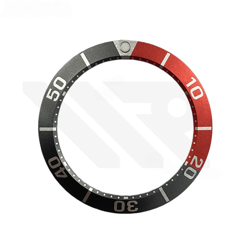 Aluminium Bezel Insert for Seiko Prospex Sumo SBDC001 / SBDC003 / SBDC031 / SBDC033 - Black / Red