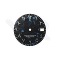 Carbon Fiber Dial for Seiko Mod - Silver Arabic Indices