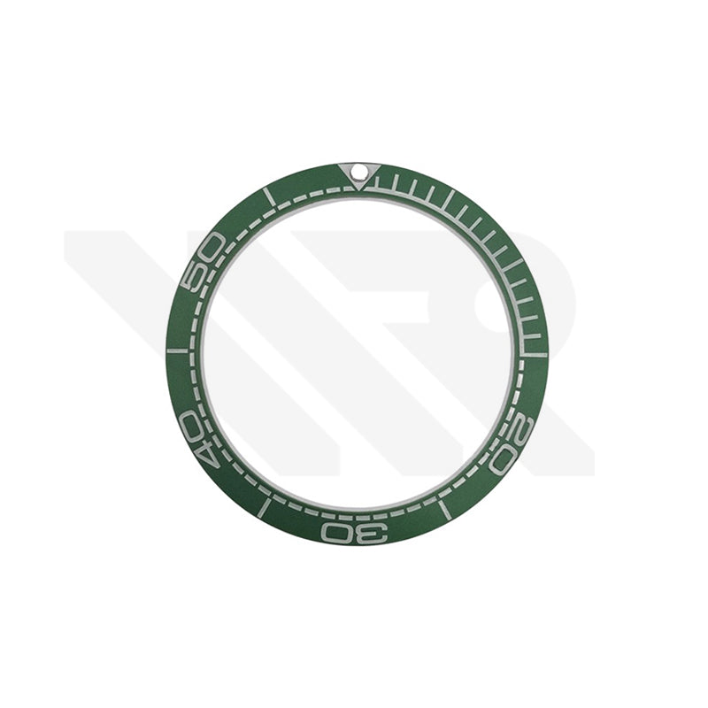 42mm Seamaster Style Matte Finish Ceramic Sloped Bezel Insert: Green-Gray