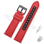 Nylon Diver Strap for Seiko 5 Street Fighter SRPF19K1 / SRPF20K1 - Red