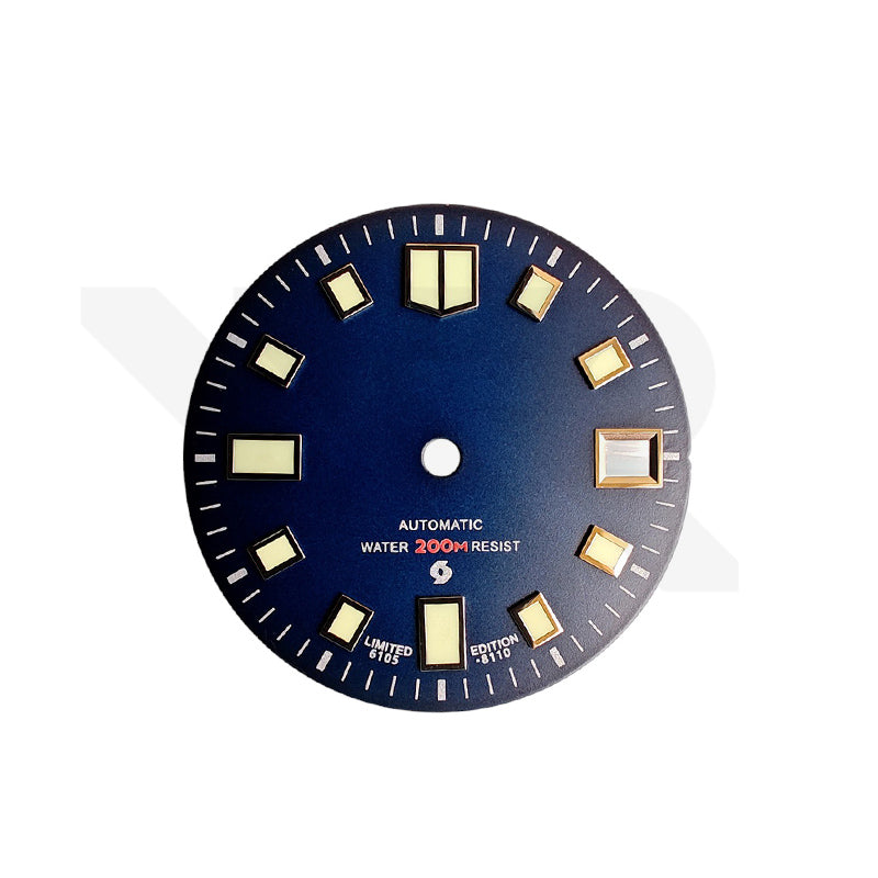 6105 Turtle Dial for Seiko Mod: Sunburst Blue