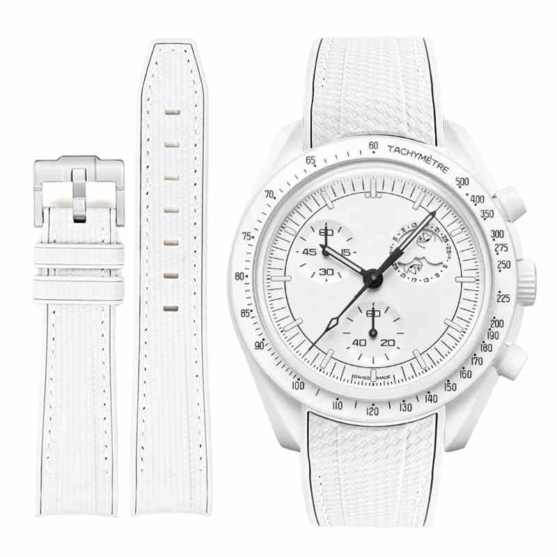 Rubber Strap Compatible with Omega x Swatch MoonSwatch
