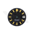 Carbon Fiber Dial for Seiko Mod - Yellow Luminous