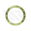GMT Aluminium Sloped Bezel Insert for SKX/SRPD Seiko Mod - Light Green