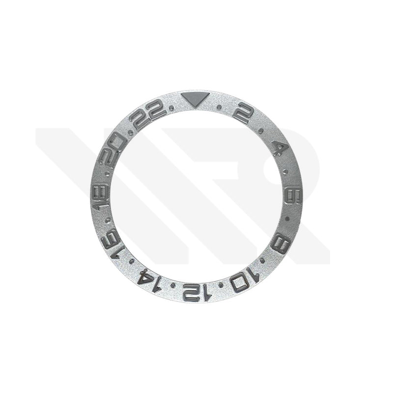 YM Style GMT-24 Ceramic Sloped Bezel Insert for SKX/SRPD: Silver