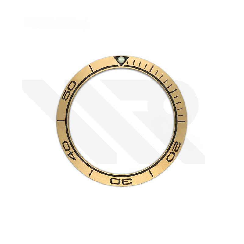 Seamaster SM300 Style Matte Finished Ceramic Sloped Bezel Inserts for SKX007 / SRPD Seiko Mod: Gold