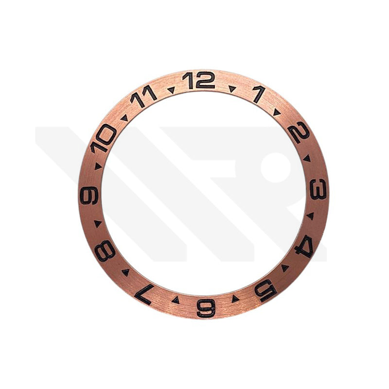 Explorer 2 Style Aluminium Sloped  Bezel Insert for SKX/SRPD - Rose Gold