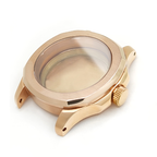 Nautilus Brushed Case Set for Seiko Mod: Rose Gold