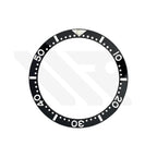 Ceramic Flat Bezel Inserts for SKX013 / SKX015 - Black/White