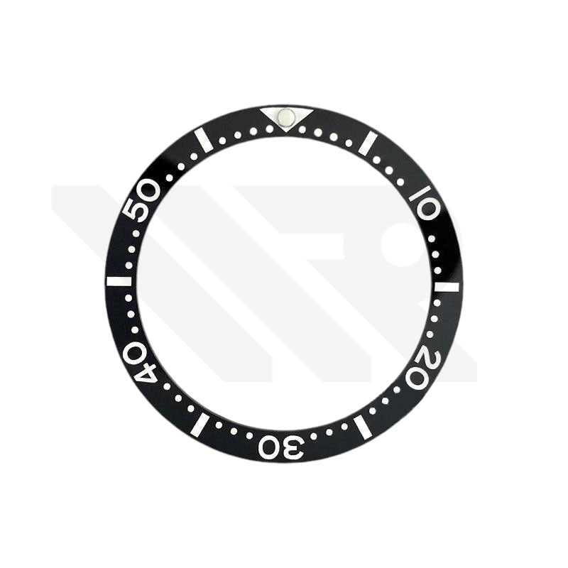 Ceramic Flat Bezel Inserts for SKX013 / SKX015 - Black/White
