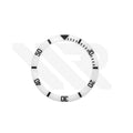SUB Style Ceramic Sloped Bezel Insert for SKX/SRPD: White/Black