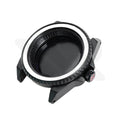 Samurai Sandblasted Case Set for Seiko Mod: Black (Solid Case Back)