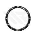 Resin Flat Bezel Insert for SKX/SRPD Seiko Mod: Black-Silver