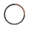 Seiko Mod SKX / SRPD Chapter Ring: Black Brown with White Markers