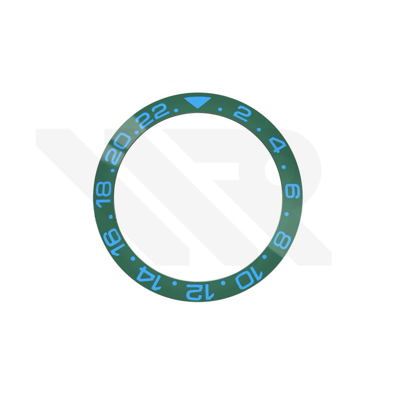 GMT-24 Ceramic Sloped Bezel Insert for SKX/SRPD - Green-Blue