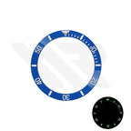 SUB Style Green Full Luminous Ceramic Sloped Bezel Insert for SKX/SRPD: Blue