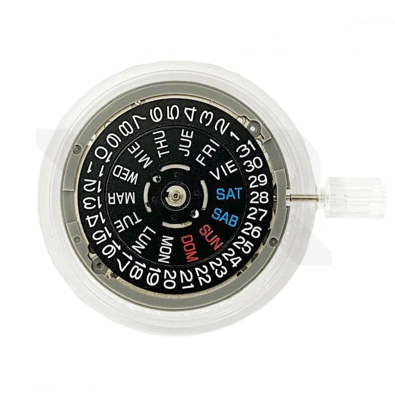 Seiko (SII) NH36A Automatic Movement (Black / Spanish 3o'clock)