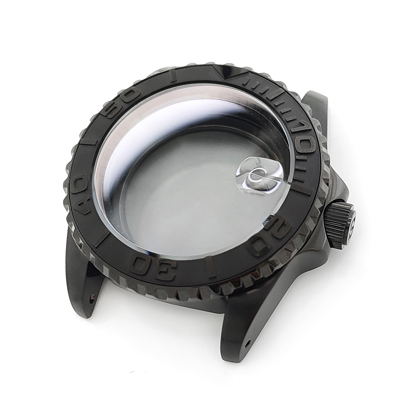 YM Oyster Style Brushed Case Set for Seiko SKX / SRPD Mod: Black
