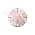 GS Shunbun Style Blossom Pink Dial for Seiko Mod: Silver GS Style Indices with 6h Date Window