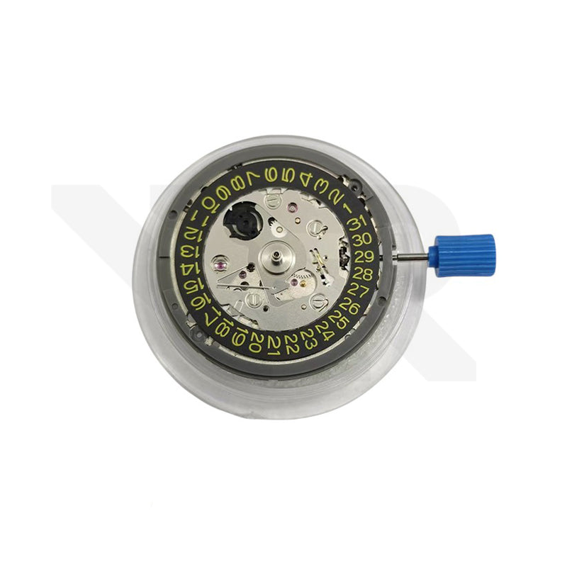 Seiko (SII) NH35A Automatic Movement (Black/Yellow Date Disc)