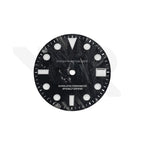 Silver Foil Carbon Fiber Dial for Seiko NH34 GMT Mod - Black Dial Red GMT