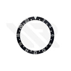 Vintage GMT Style Aluminium Sloped Bezel Insert for SKX007 /SRPD - Black GMT