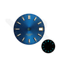 GMT NH34 Sunburst-Zifferblatt für Seiko Mod: Pfauenblau