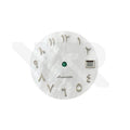 White Mother of Pearl Arabic Indices Dial for Seiko Mod - Silver Indices