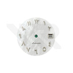 White Mother of Pearl Arabic Indices Dial for Seiko Mod - Silver Indices