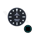 Retro Style Relax Dial for Seiko Mod: Matte Black No Date