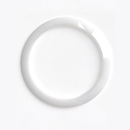 Plain Ceramic Sloped Bezel Insert For SKX/SRPD - White