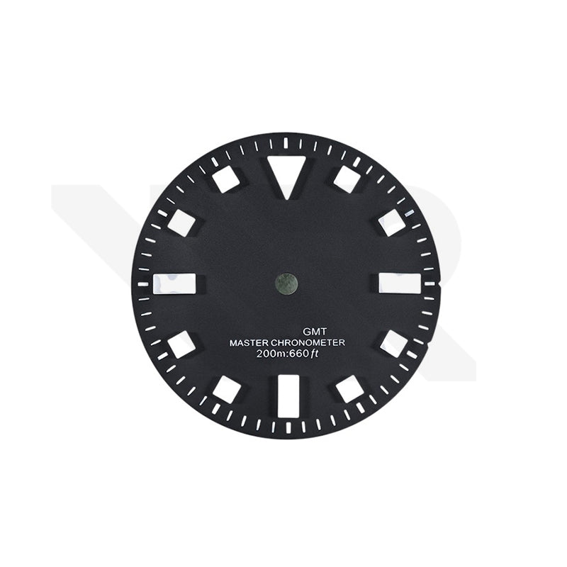 Pelagos No-Date GMT Thick Lume Indices Dial for NH34 Seiko Mod: Matte Black