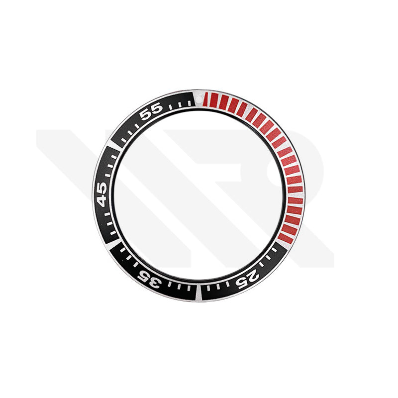 Aluminium Flat Bezel Insert for Seiko Prospex Sumo SBDC001 / SBDC003 / SBDC031 / SBDC033 - Black/Red