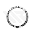 Explorer 2 Style Aluminium Sloped  Bezel Insert for SKX/SRPD - Silver GMT