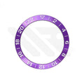 GMT Aluminium Sloped Bezel Insert for SKX/SRPD Seiko Mod - Purple