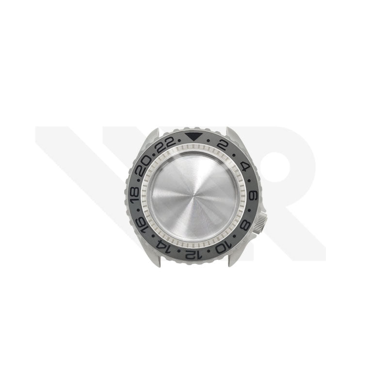 Sandblasted Silver SKX Case Set for Seiko Mod: Grey GMT Master Style