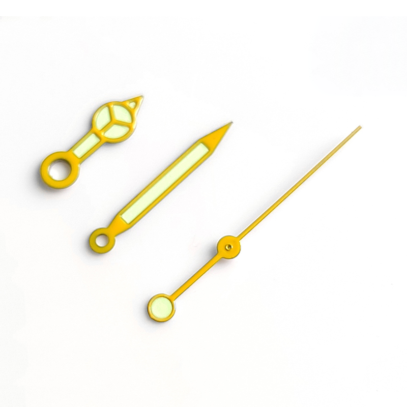 Mercedes Watch Hands for Seiko Mod: Yellow