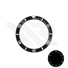 Load image into Gallery viewer, SUB Style Green Full Luminous Ceramic Sloped Bezel Insert for SKX/SRPD: Black
