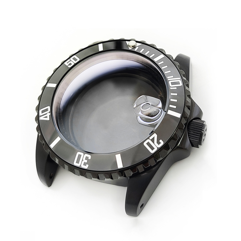 SUB Oyster Style Brushed Case Set for Seiko SKX / SRPD Mod: Black