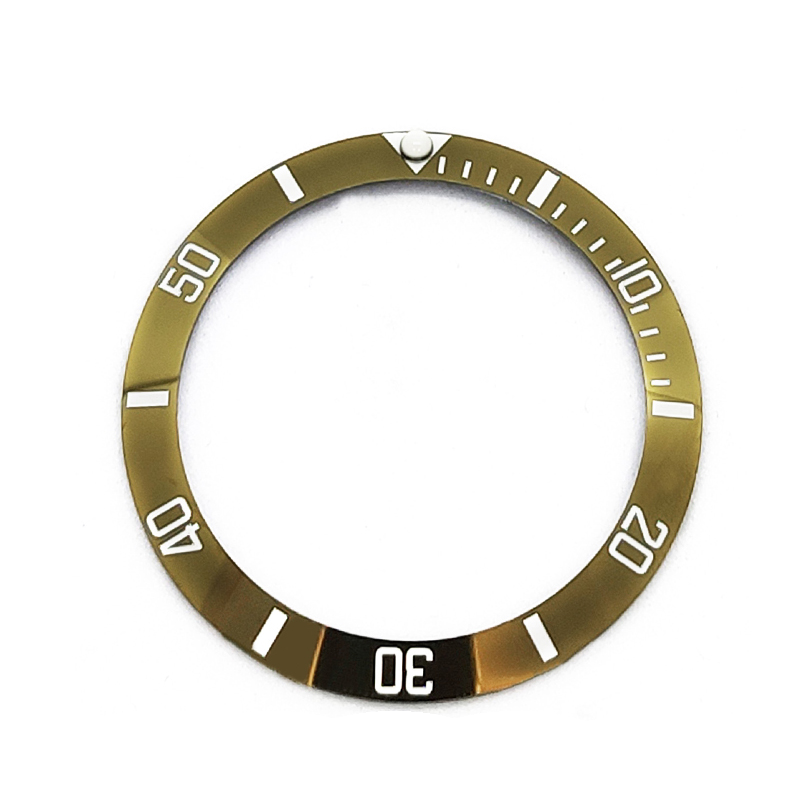 Sub Style Ceramic Sloped Bezel Insert for SKX/SRPD - Mustard