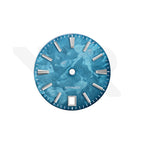 GS Shunbun Style Ocean Patina Dial for Seiko Mod: Silver GS Style Indices with 6h Date Window