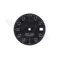 Carbon Fiber Dial for Seiko Mod - GS Style Indices Black Luminous