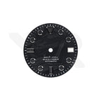 Carbon Fiber Dial for Seiko Mod - GS Style Indices Black Luminous