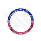 Luminous GMT-24 Ceramic Sloped Bezel Insert for SKX/SRPD - Pepsi