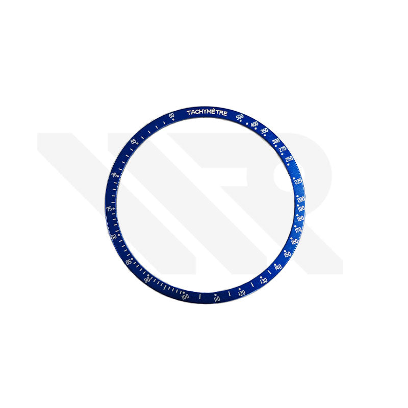 Aluminium Blue Bezel Insert Compatible with Omega Speedmaster: Silver