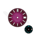 Zifferblatt mit mattierter Oberfläche für Seiko Modell: DJ Style Fume Gradient Purple