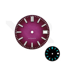 Load image into Gallery viewer, Frosted Finishing Dial for Seiko Mod: DJ Style Fume Gradient Purple
