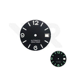 Luminor Style Dial for Seiko Mod: Black