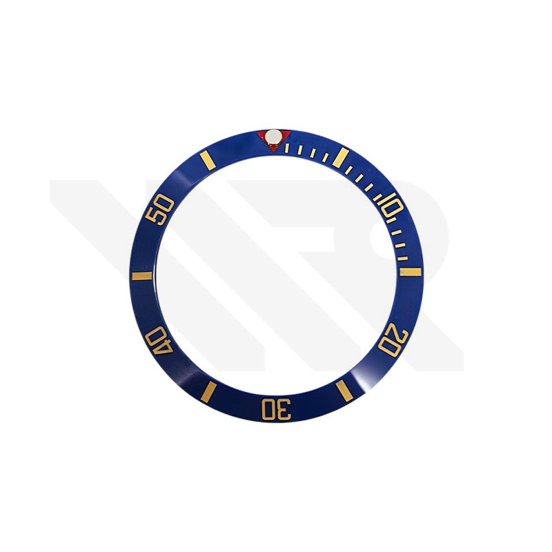 Blackbay Style Ceramic Sloped Bezel Insert for SKX/SRPD: Blue/Gold