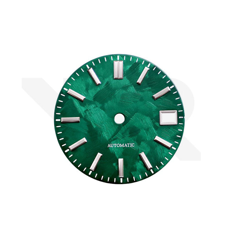 GS Shunbun Style Emerald Green for Seiko Mod: Silver GS Style Indices